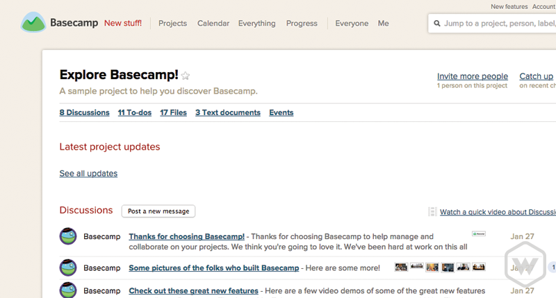 basecamp interface