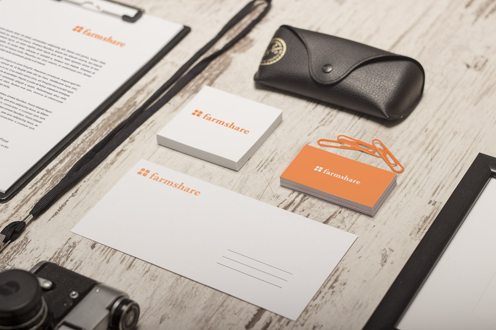 Farmshare branding/stationary package